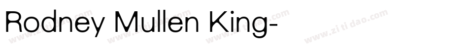 Rodney Mullen King字体转换